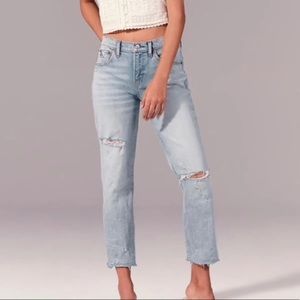 Abercrombie & Fitch Mid Rise Boyfriend Jean